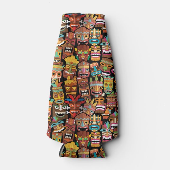 Porta-garrafa Tiki Pattern (Frente)
