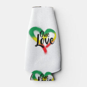 Porta-garrafa Um Amor Um Coração Vibrações Reggae