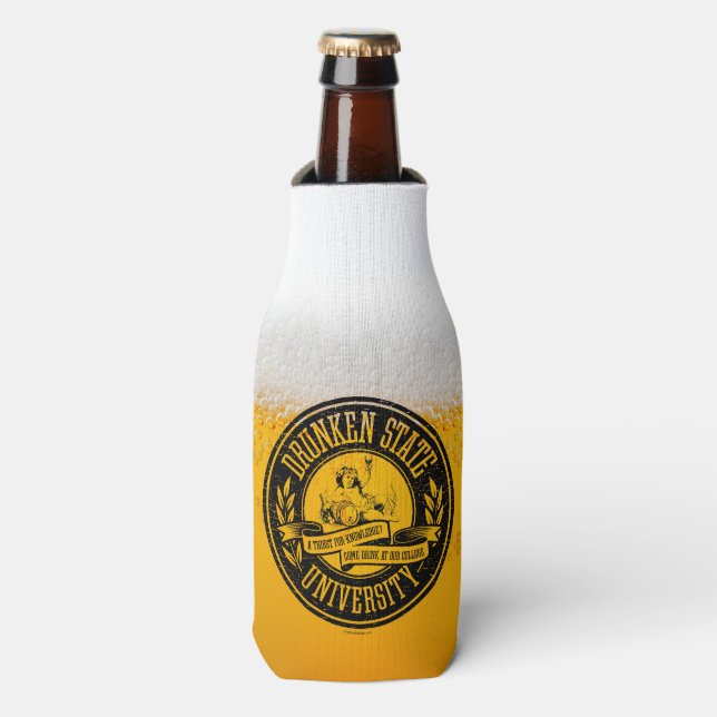 Porta-garrafa Universidade do Estado Bêbado (Frente da Garrafa)