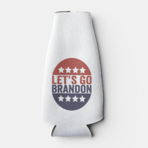 Porta-garrafa Vamos vai Brandon Funny Patriótico Bandeira Ameri