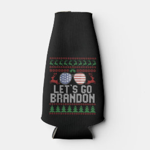 Porta-garrafa Vamos vai Brandon Ugly Christmas Sweater Patriotic