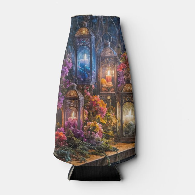 Porta-garrafa Velas Lanternas Boho Gitanas Místicas (Frente)