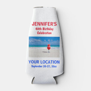 Porta-garrafa Viagem Tropical de Praia de Raparigas Festas de an