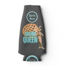 Vintage Baking Queen em Cinzas Personalizadas