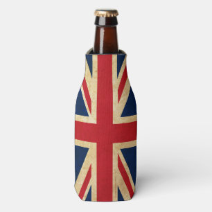 Porta-garrafa Vintage Grunge Reino Unido Flag Union Jack