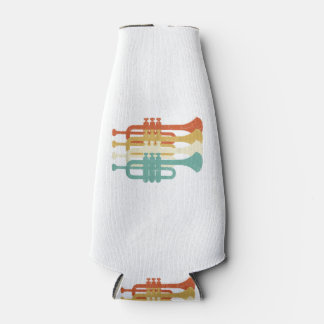 Porta-garrafa Vintage Marching Band Trumpet Player Retro Design 