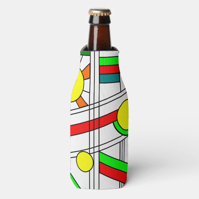 Porta-garrafa Vista Moderna de Vidro Estreito (Frente da Garrafa)