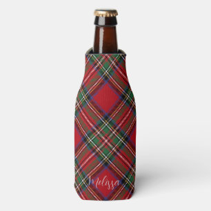 Porta-garrafa Xadrez Rustic Classic Stewart Tartan Personalizado