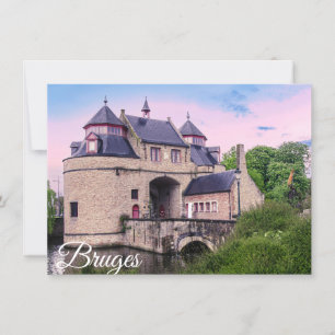 Porta histórica da cidade em Bruges