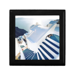 Porta-joias Etapas de Santorini Oia, piscina