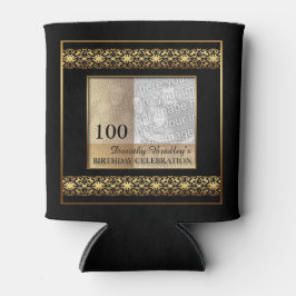 Porta-lata 100ª Celebração de Aniversário Foto mais Fria