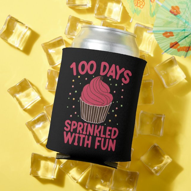 Porta-lata 100 Dias Salpicados Com Diversão Cupcake Garota da (Verão in situ)