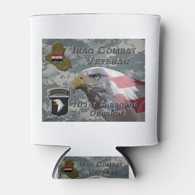 Porta-lata 1010Div rua Iraque Combate Veterano (Frente)