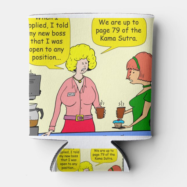 Porta-lata 1029 79 posições do cartoon Kama Sutra (Frente)