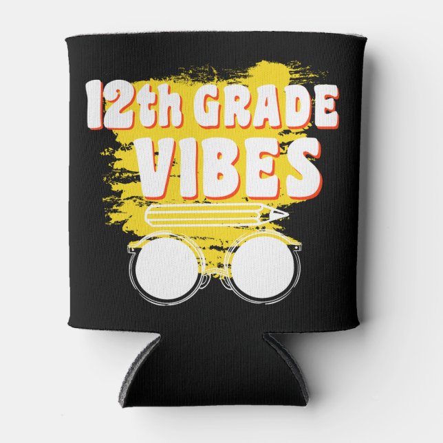 Porta-lata 12 Grau Vibes Camisa De Volta À Escola Primeiro Di (Frente)