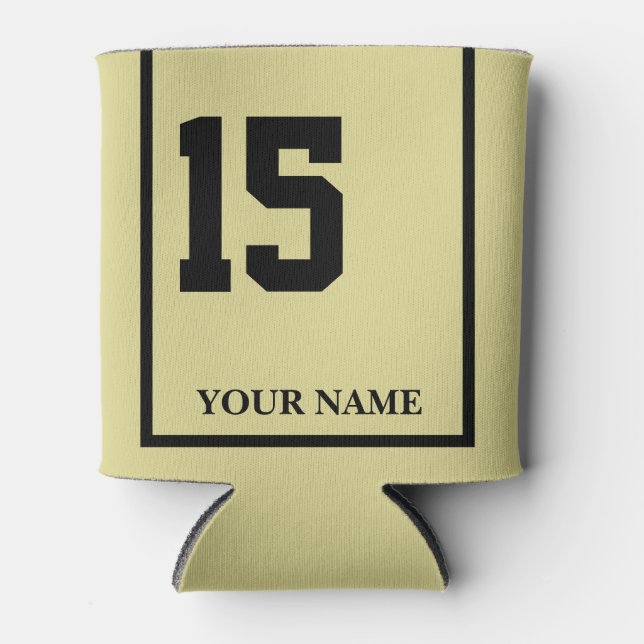 Porta-lata 15 Khaki Horse Saddle Blanket Personalizado (Frente)