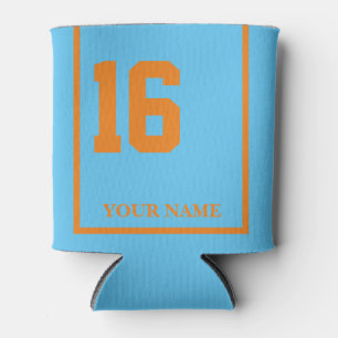 Porta-lata 16 Seletor de Cavalo Azul e Laranja Personalizado