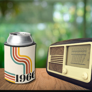 Porta-lata 1966 60º Aniversário Listra Vintage Retro