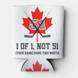 Porta-lata 1 de 1 não 51 Maple de Identidade Canadiana Hockey