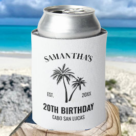 Porta-lata 20 de Férias Personalizadas 30 de 40º 50º Aniversá
