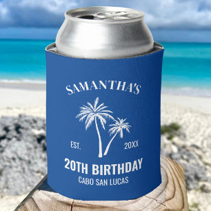 Porta-lata 20 de Férias Personalizadas 30 de 40º 50º Aniversá