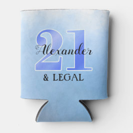 Porta-lata 21 e azul legal