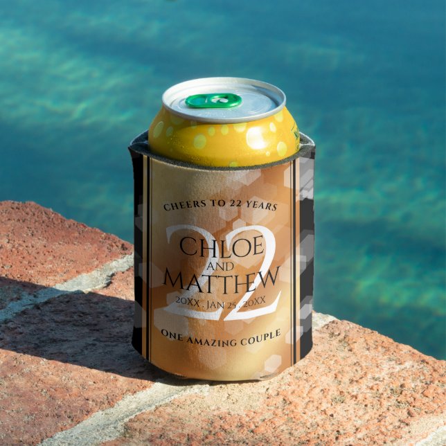 Porta-lata 22º aniversário do Casamento de Cobre (Piscina in situ)