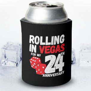 Porta-lata 24 anos casados 24 anos em Las Vegas Trip