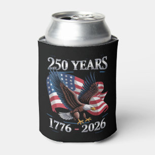 Porta-lata 250 Anos 4 De Julho Águia Bandeira EUA 1776 2026