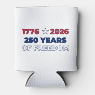 Porta-lata 250 Anos de Liberdade América 1776 2026 Patriótico