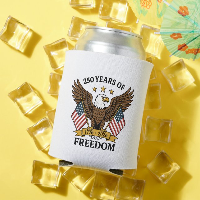 Porta-lata 250 Anos de Liberdade - Aniversário da América (Verão in situ)
