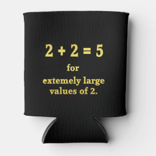 Porta-lata 2 + 2 = 5 Piada Matemática Divertida