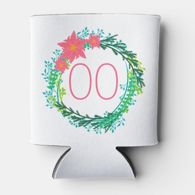 Porta-lata 30 40º 50º Aniversário da rua 218ºWreath (Frente)