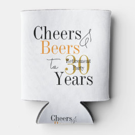 Porta-lata 30 Years Retirement Cheers Beers Party Favor