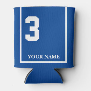 Porta-lata 3 Azul com Seletor de Cavalo Branco Personalizado