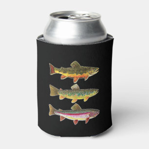 Porta-lata 3 Bonitas trutas, pesca de moscas, Angler