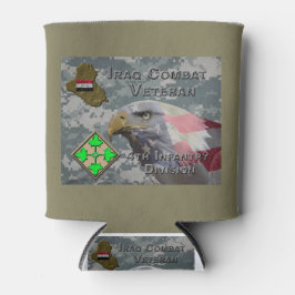 Porta-lata 4ª Infantaria Div Iraque Combate Veteran