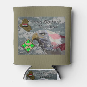 Porta-lata 4ª Infantaria Div Iraque Combate Veteran