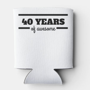 Porta-lata 40 anos de impressionante