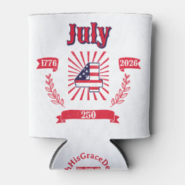 Porta-lata 4 de Julho América 250 Patriótico | 1776–2026