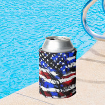 4 de julho "American Flag" Cooler