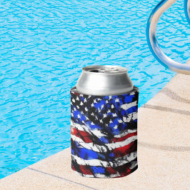 Porta-lata 4 de julho "American Flag" Cooler