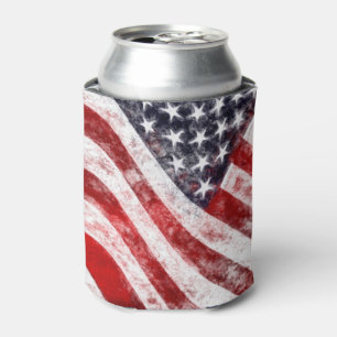 Porta-lata 4 de julho, American Flag Drink Cooler