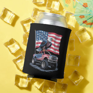 Porta-lata 4 de Julho Patriótico Bandeira Americana Águia EUA