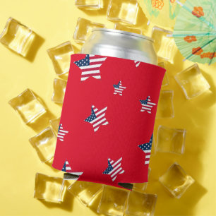 Porta-lata 4 de julho patriótico EUA bandeira americana estre