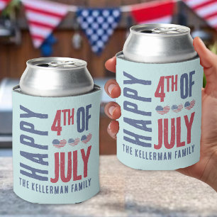 Porta-lata 4 de Julho Personalizado