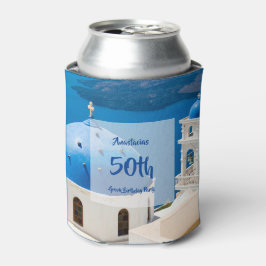 Porta-lata 50ª Festa de aniversário grega personalizada