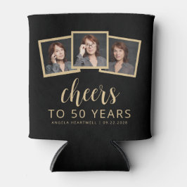 Porta-lata 50º Aniversário, 3 Foto, Dourado, Sócio