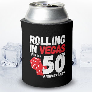 Porta-lata 50º Aniversário Casou-se 50 Anos na Viagem de Las