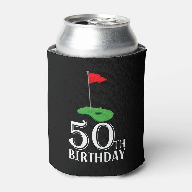 Porta-lata 50º aniversário do Golf para você com Bandeira do  (Can Front)